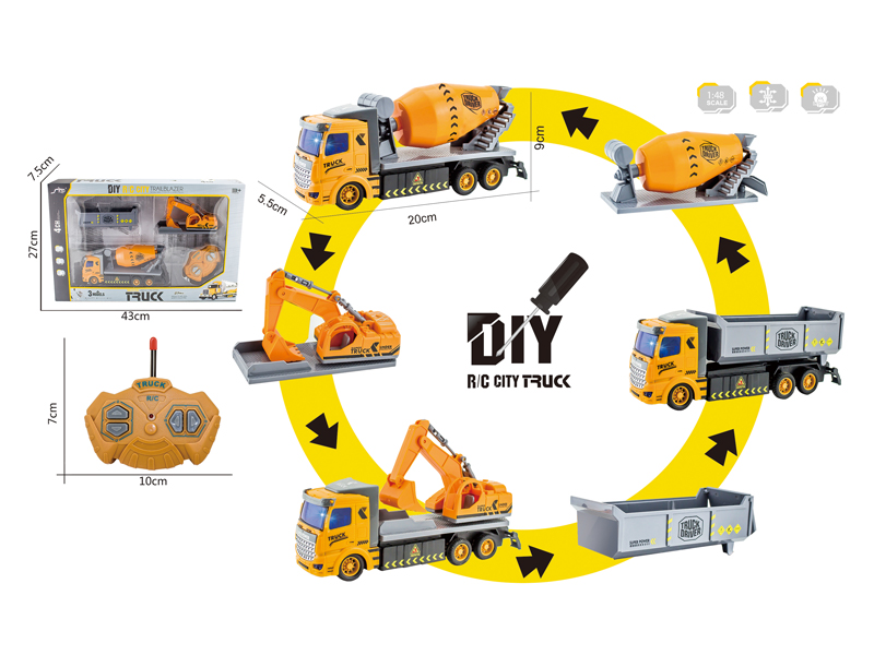 1:48 4CH R/C Engineering Vehicle With Light