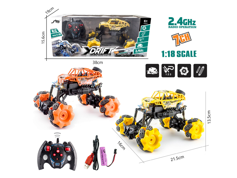 1:18  4WD R/C Stunt Climbing Car With Light