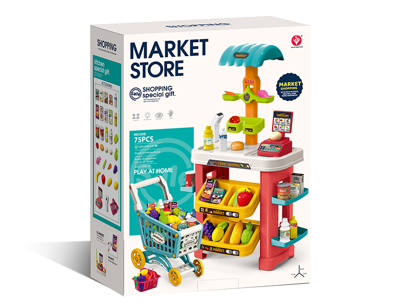 Supermarket Counter + Shopping Cart