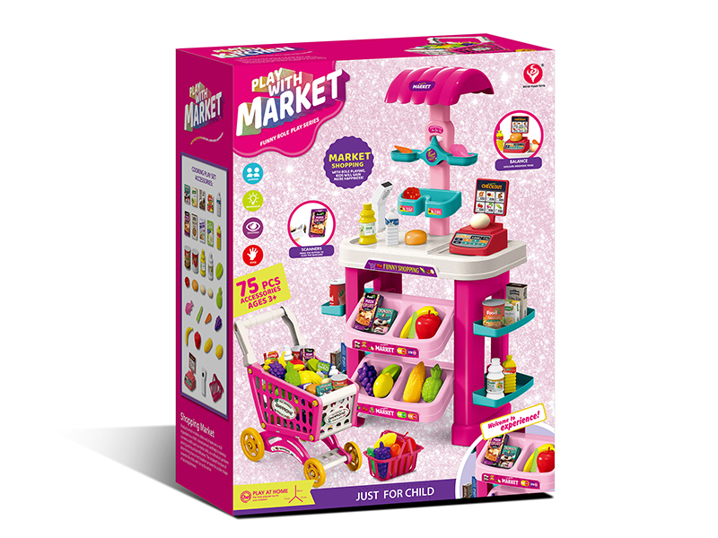 Supermarket Counter + Shopping Cart