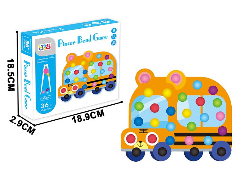 Wooden Bead Drawing Game Car