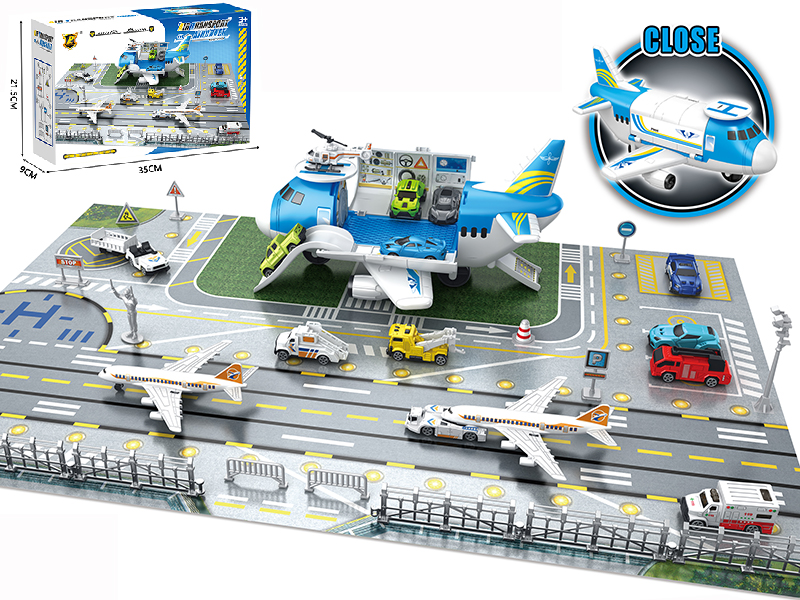 Deformation Storage Aircraft Airport Scene Toy
