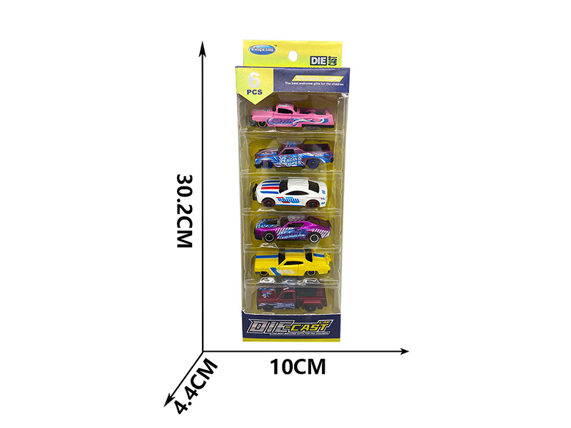 Slide Alloy Simulation Cars 6PCS