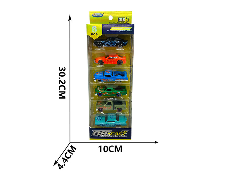 Slide Alloy Simulation Cars 6PCS