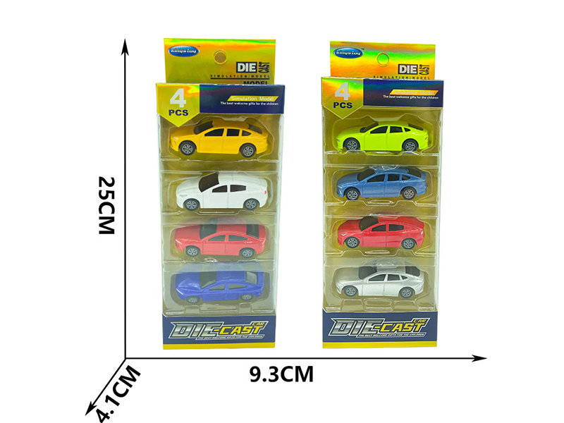 Pull Back Alloy Simulation Cars 4PCS
