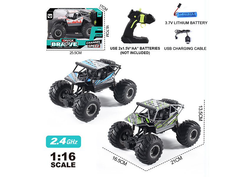 1:14 2.4G 4-Channel Remote Control PVC Off-Road Climbing Car(Included Batteries)