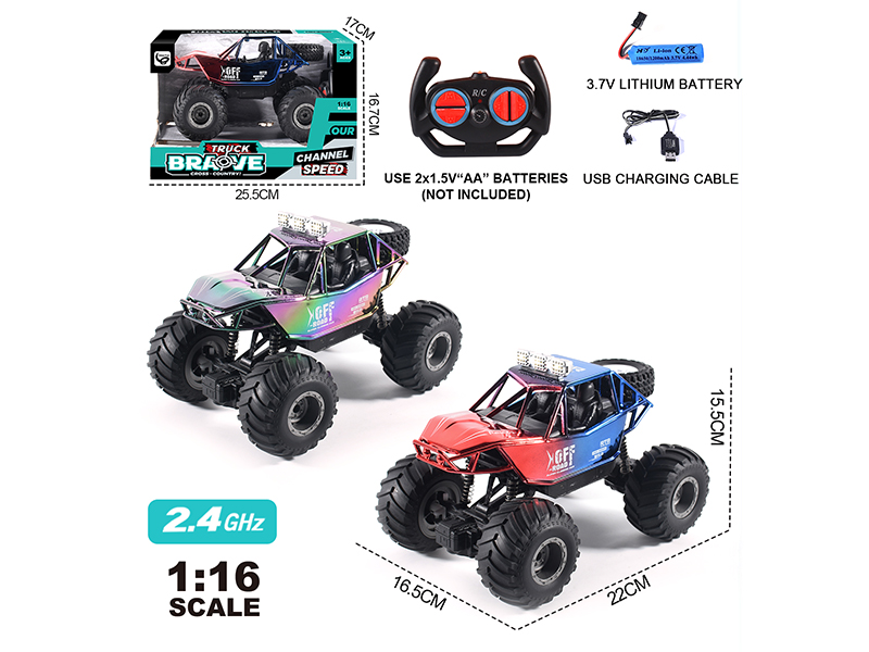 1:16 2.4G 4-Channel Remote Control Rock Crawler(Included Batteries)