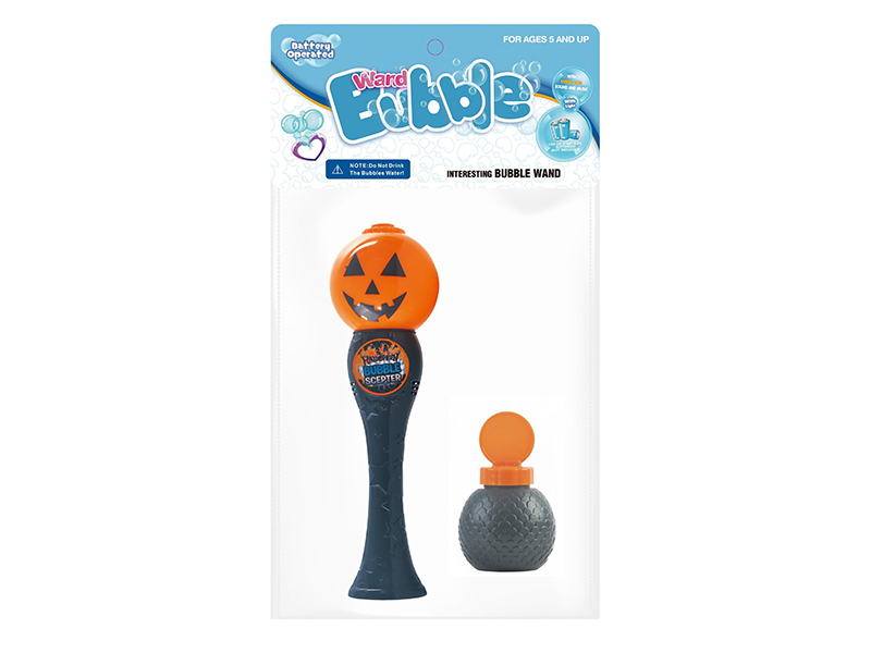 Pumpkin Head Bubble Stick