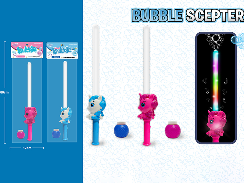 Unicorn Bubble Wand With Lights And Music