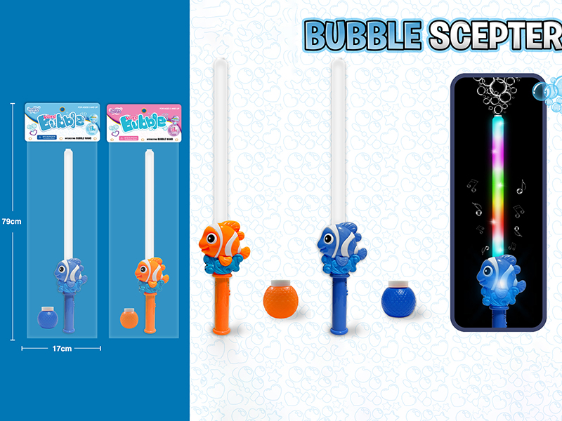 Clownfish Bubble Wand With Lights And Music