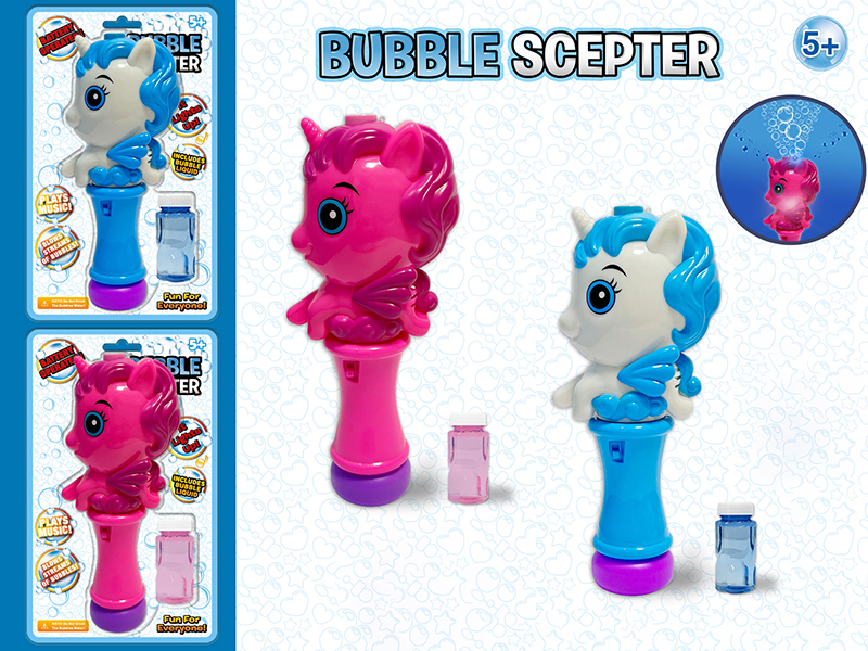 Unicorn Bubble Wand With Lights