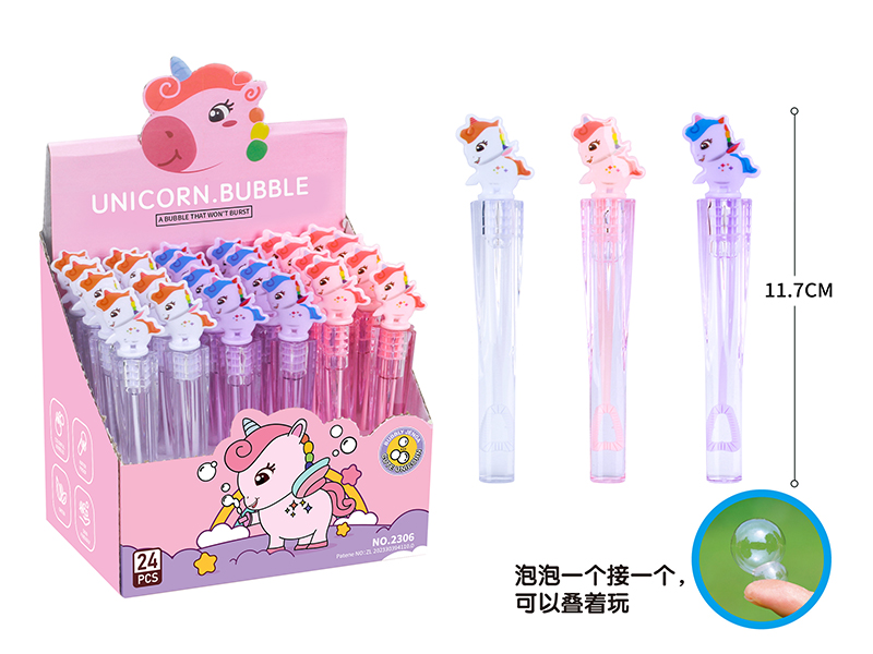 Unicorn Bubble Stick(A Bubble That Won't Burst) 24PCS