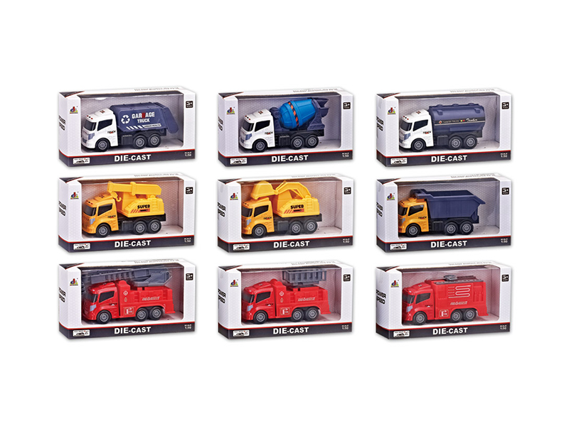 1:50 Friction Alloy City Simulated Cars