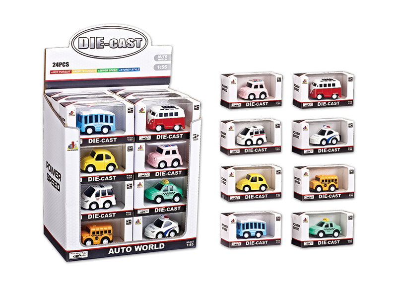 Pull Back Alloy Mini Cars 24pcs