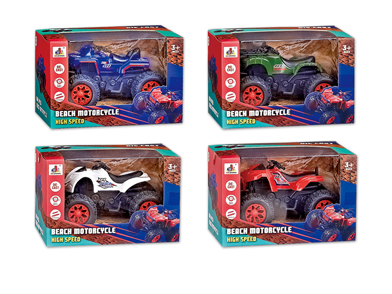 Pull Back Alloy ATV Motorcycle