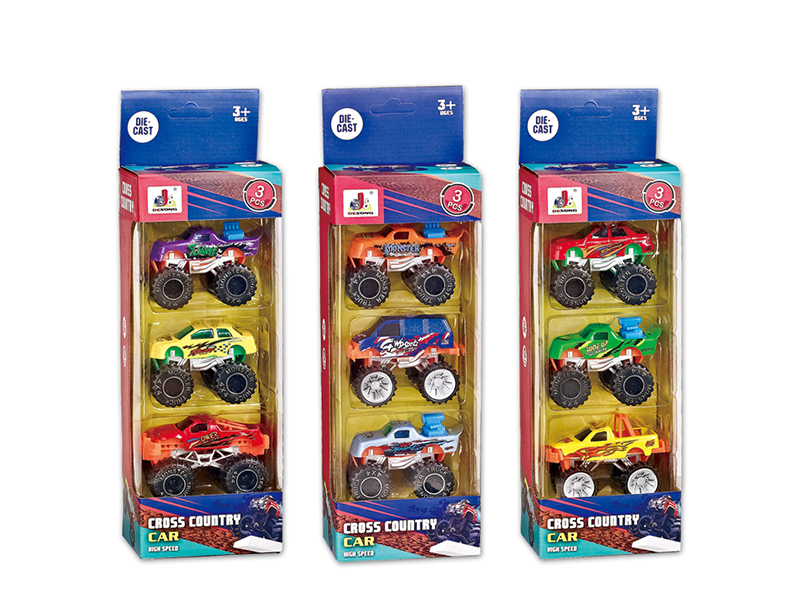 Alloy Monster Trucks 3pcs