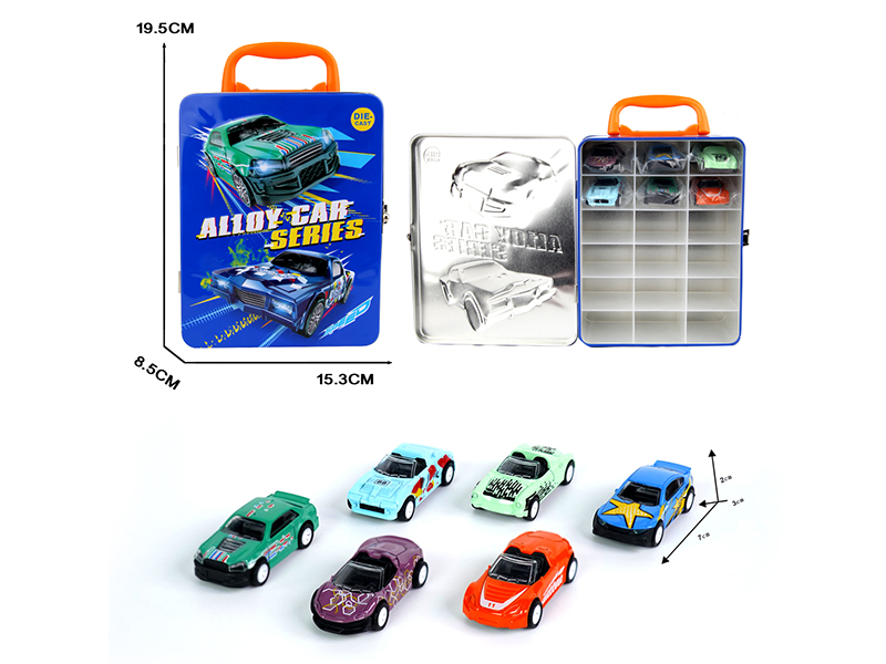 Pull Back Alloy Cars 6pcs