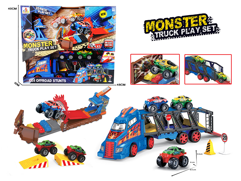 Monster Truck Launcher Play Set 20pcs