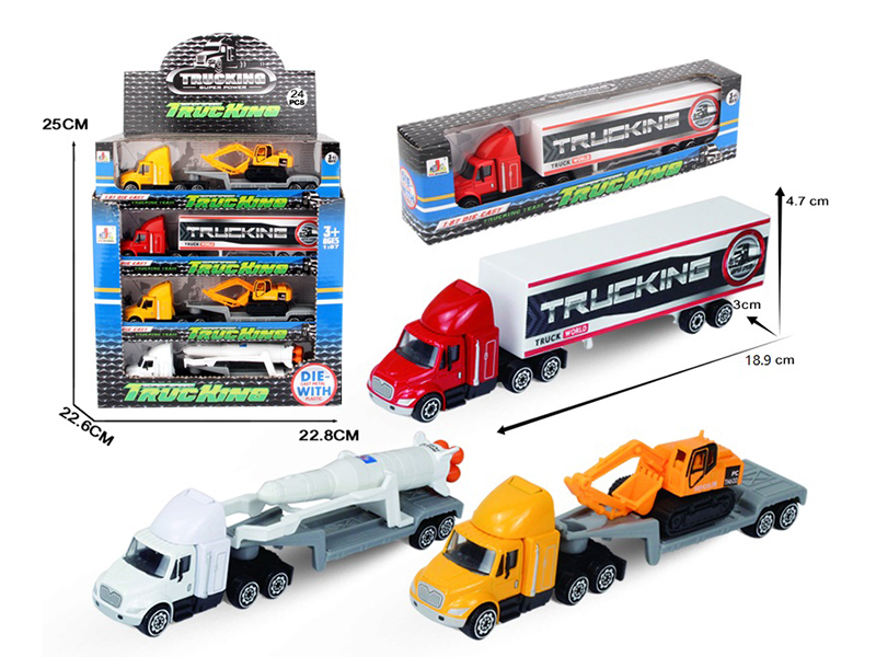1:87 Alloy Transport Truck 24pcs