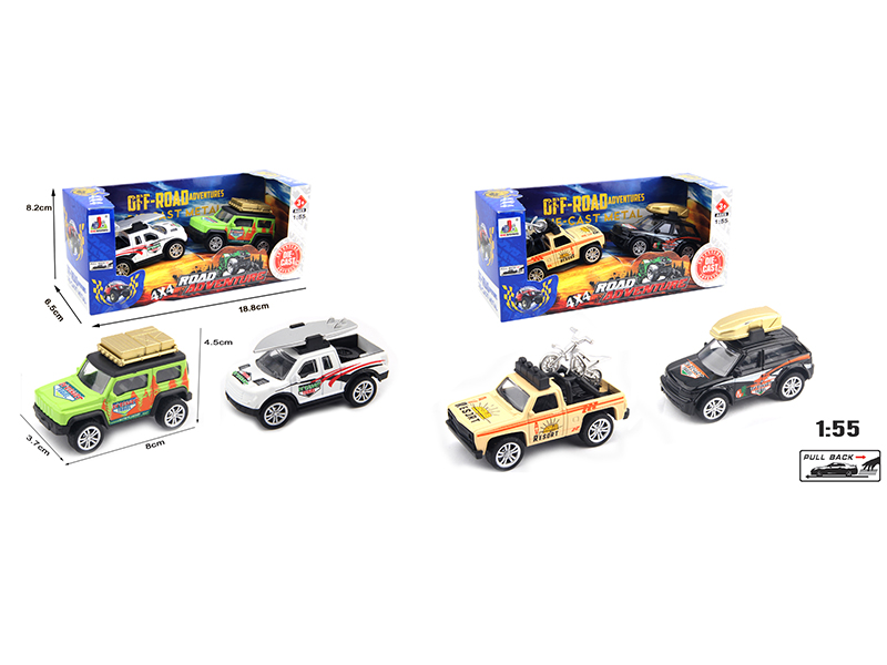 1:55 Pull Back Alloy Off-Road Vehicle