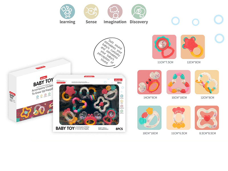 Baby Rattles 8pcs