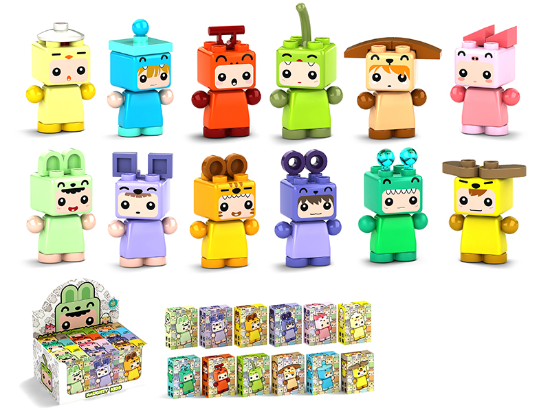 Building Blocks - Naughty Kid 12pcs
