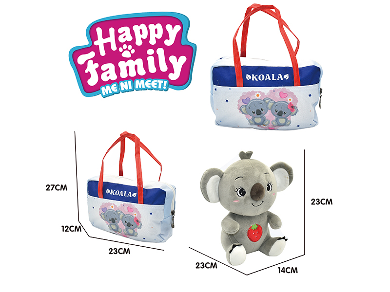 23cm Koala Plush Toy + Handbag