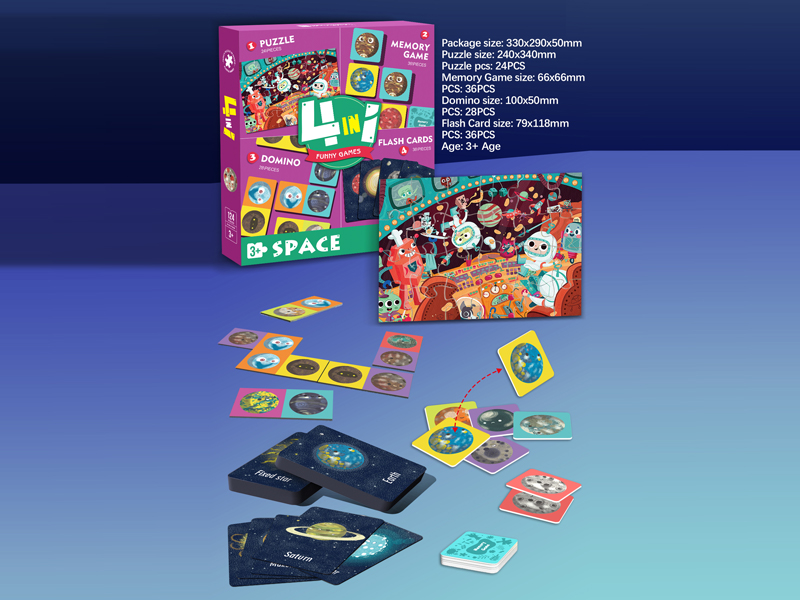 4 In 1 Game Puzzle