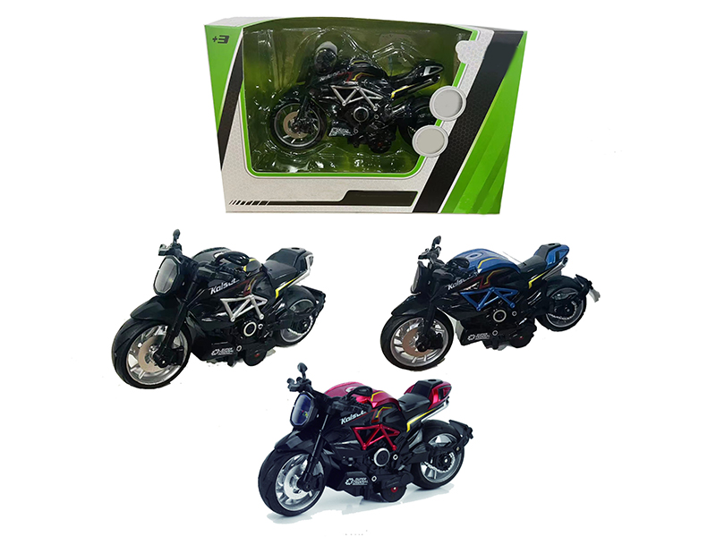 Pull Back Alloy Ghost Motorcycle With Music