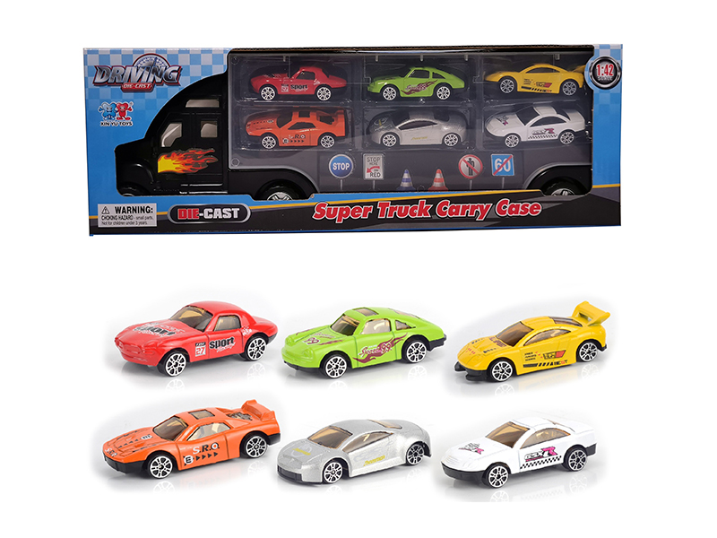 Container Truck Alloy Small Cars Set
