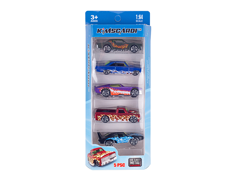1:64 Slide Alloy Cars 5pcs