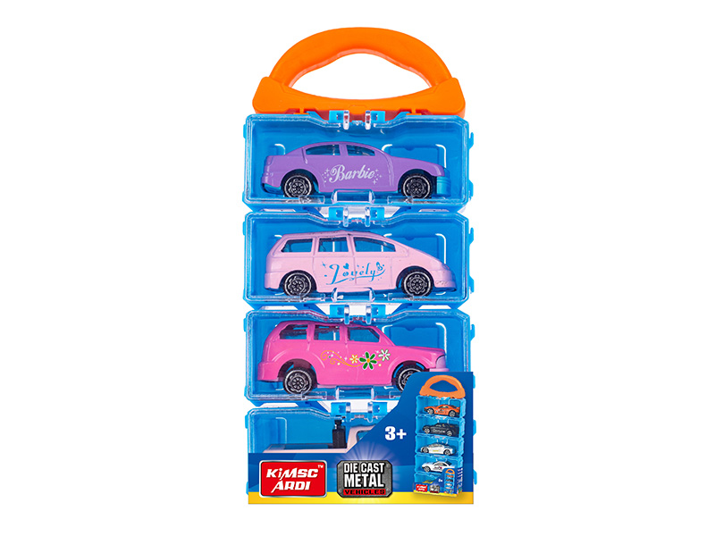 1:64 Slide Alloy Cars 4pcs(12 Hand Box)