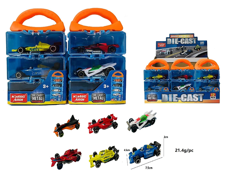 1:64 Alloy Slide Equation Car 3PCS(12 Hand Boxes)