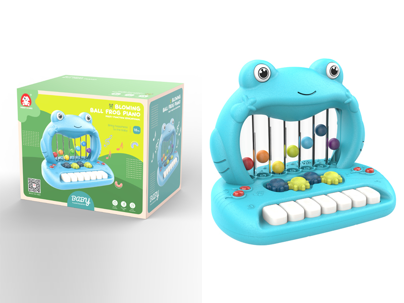 Puzzle Frog Playing Ball Piano