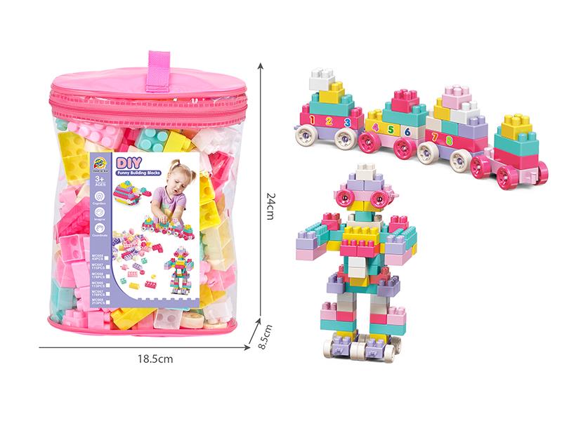 DIY Funny Robot/Train Building Blocks 115pcs