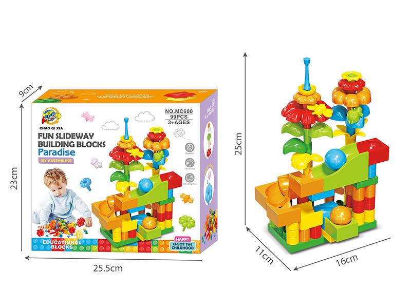 DIY Slideway Building Blocks Garden 99pcs