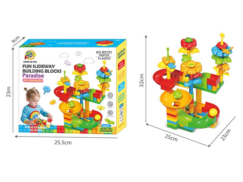 DIY Slideway Building Blocks Garden 94pcs