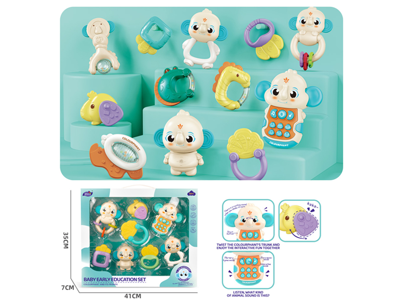 Baby Early Education Series+Phone With Light And Music 8PCS