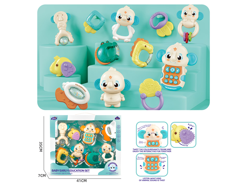 Baby Early Education Series+Phone With Light And Music 8PCS