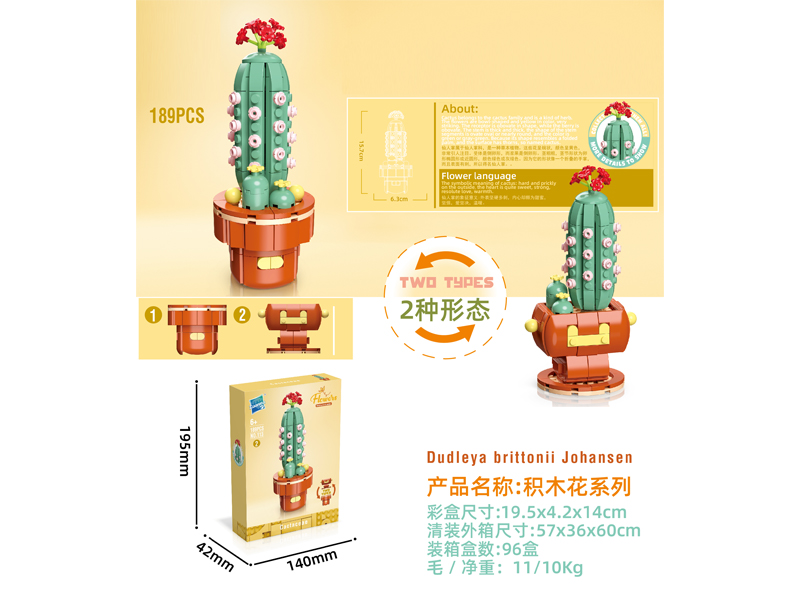 Building Block Flower Serie 189PCS