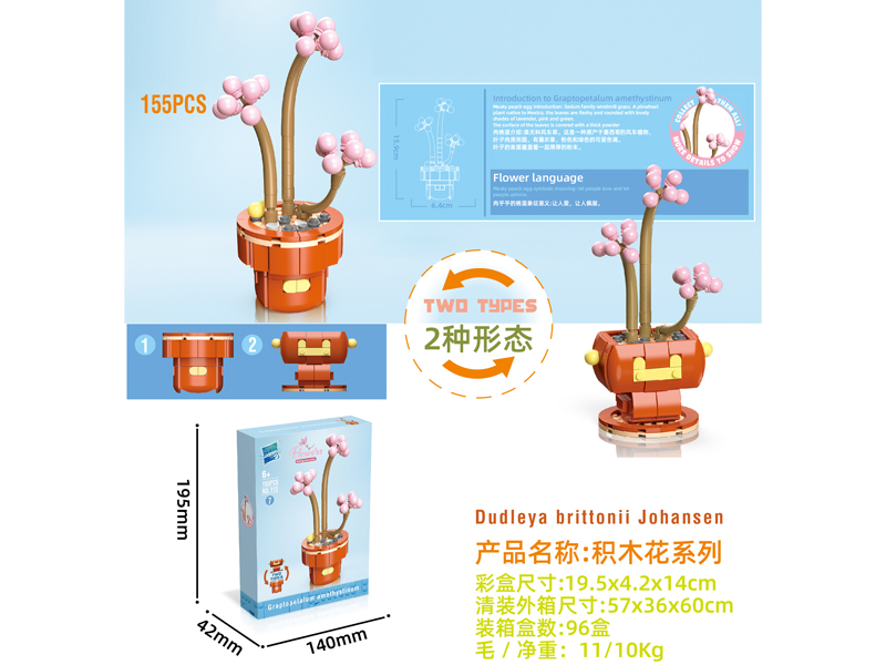 Building Block Flower Serie 155PCS