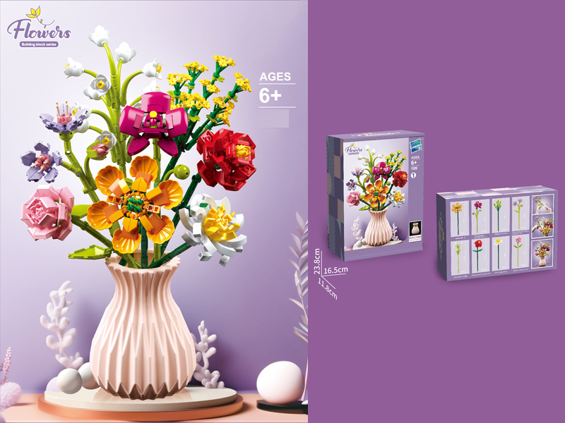 Flower Building Block Series 756PCS