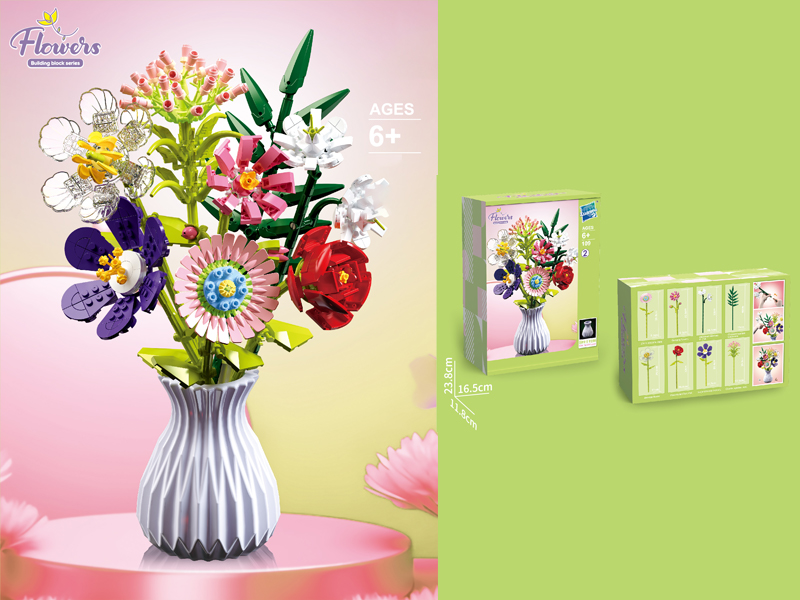 Flower Building Block Series 730PCS