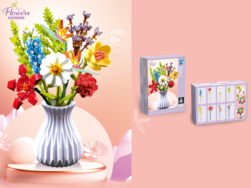 Flower Building Block Series 742PCS