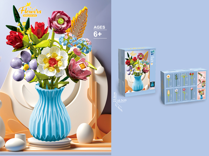Flower Building Block Series 691PCS