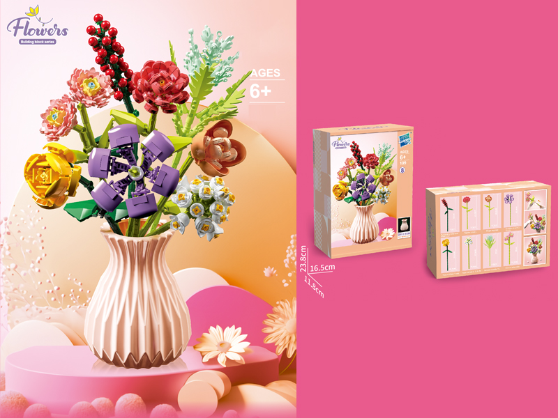 Flower Building Block Series 724PCS