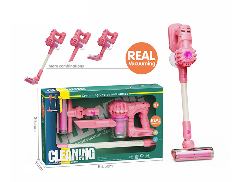 Pink Electric Vacuum Cleaner Set