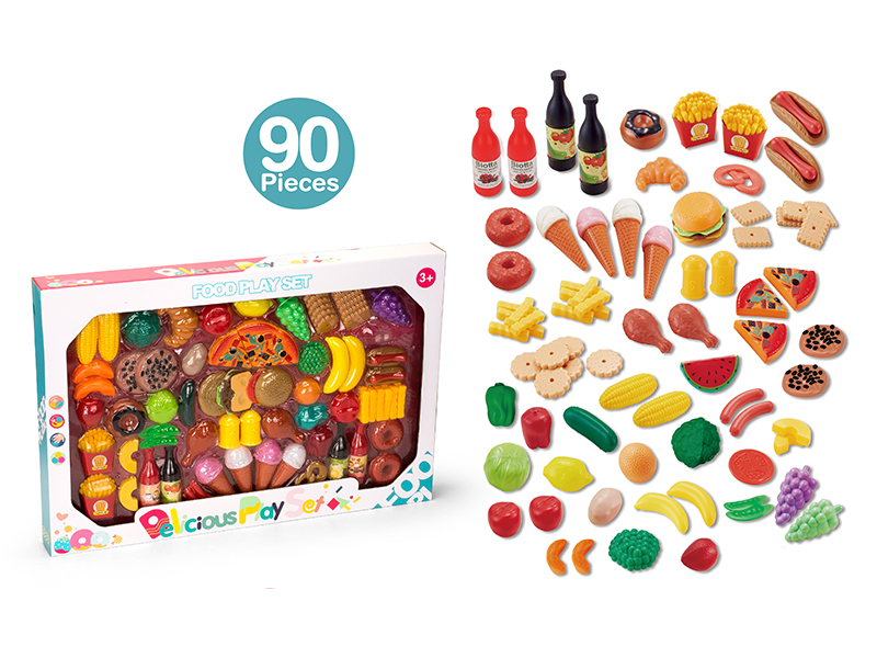 90PCS Food Toy Set