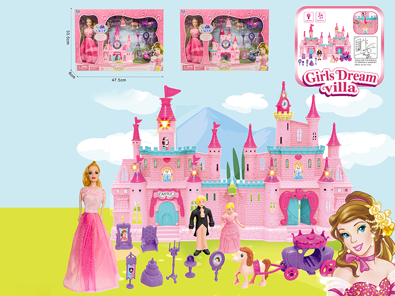 Princess Music Castle + Solid Doll