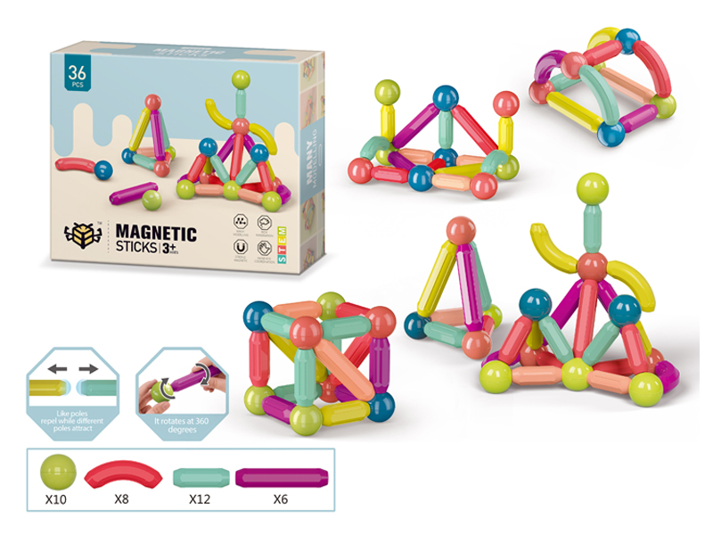 36PCS DIY Magnetic Building Blocks